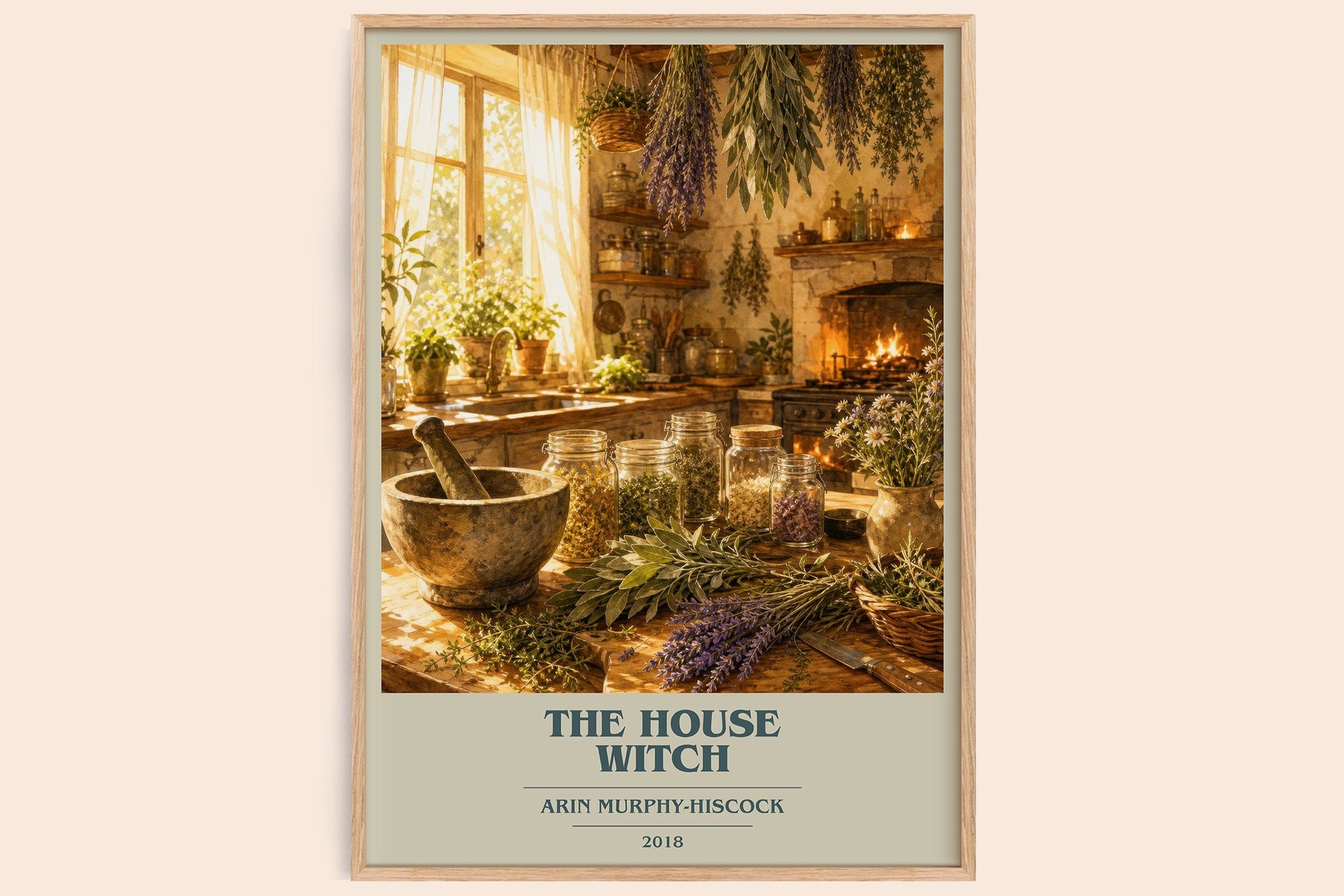 The House Witch Book Cover Poster by Arin Murphy-Hiscock
