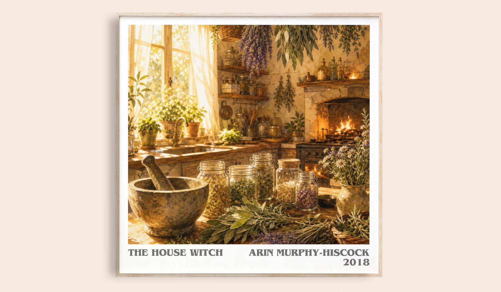 The House Witch Literary Art Print by Arin Murphy-Hiscock