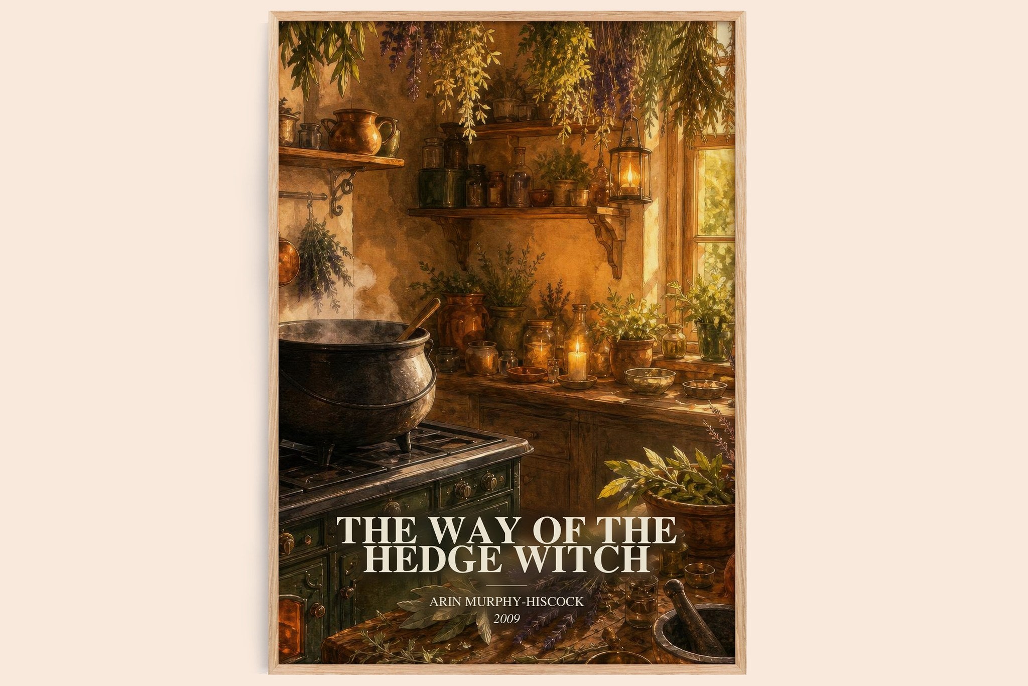 The Way of the Hedge Witch Book Watercolour Illustration by Arin Murphy-Hiscock
