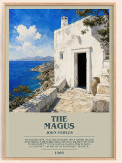 The Magus bookish book poster by John Fowles – framed literary art print