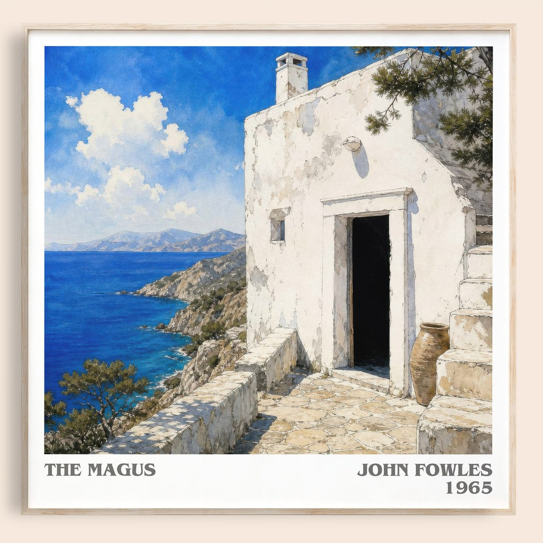 The Magus literary book poster by John Fowles – framed literary art print