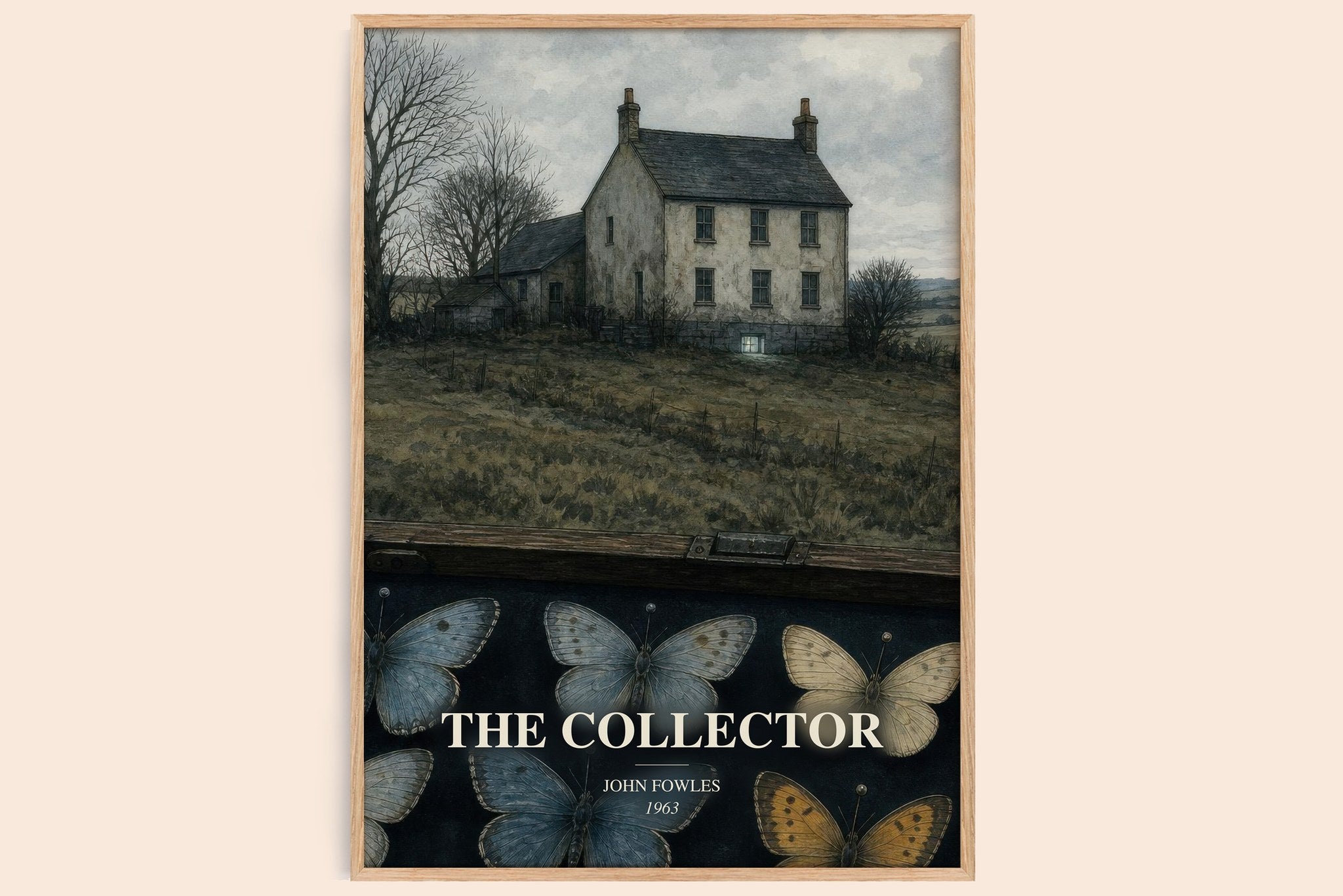 The Collector Book Watercolour Illustration by John Fowles