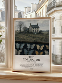 The Collector bookish poster colour and style options – John Fowles book art