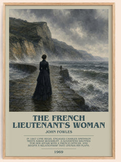 The French Lieutenant's Woman bookish book poster by John Fowles – framed literary art print