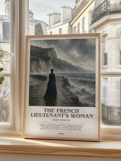 The French Lieutenant's Woman bookish poster colour and style options – John Fowles book art