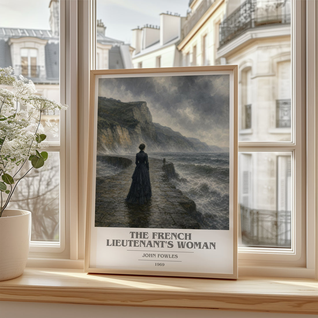 The French Lieutenant's Woman book cover poster colour and style options – John Fowles book art