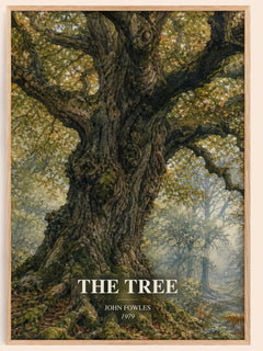 The tree watercolour book poster by John Fowles – framed literary art print