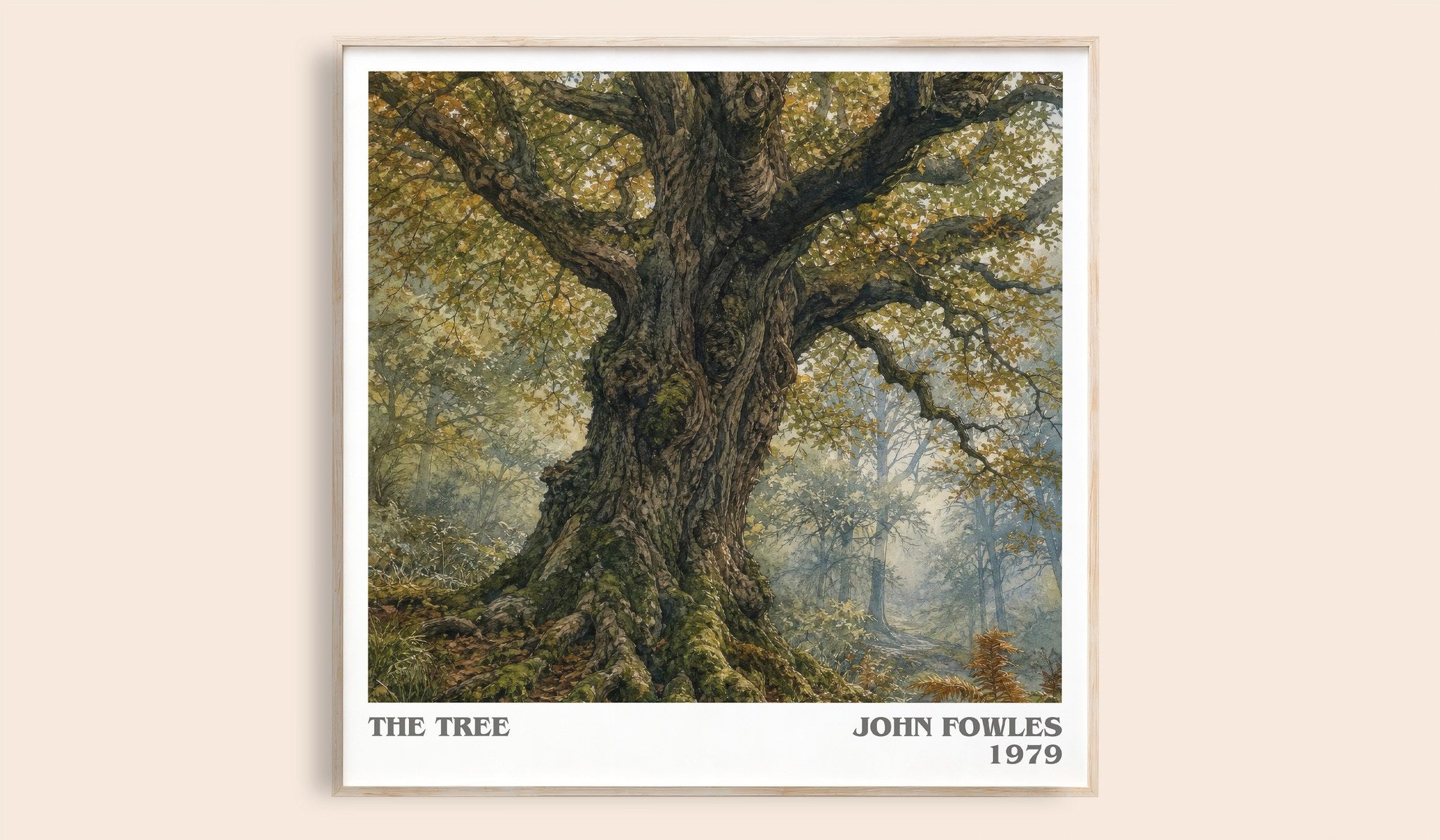 The tree Literary Art Print by John Fowles