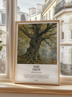 The tree bookish poster colour and style options – John Fowles book art