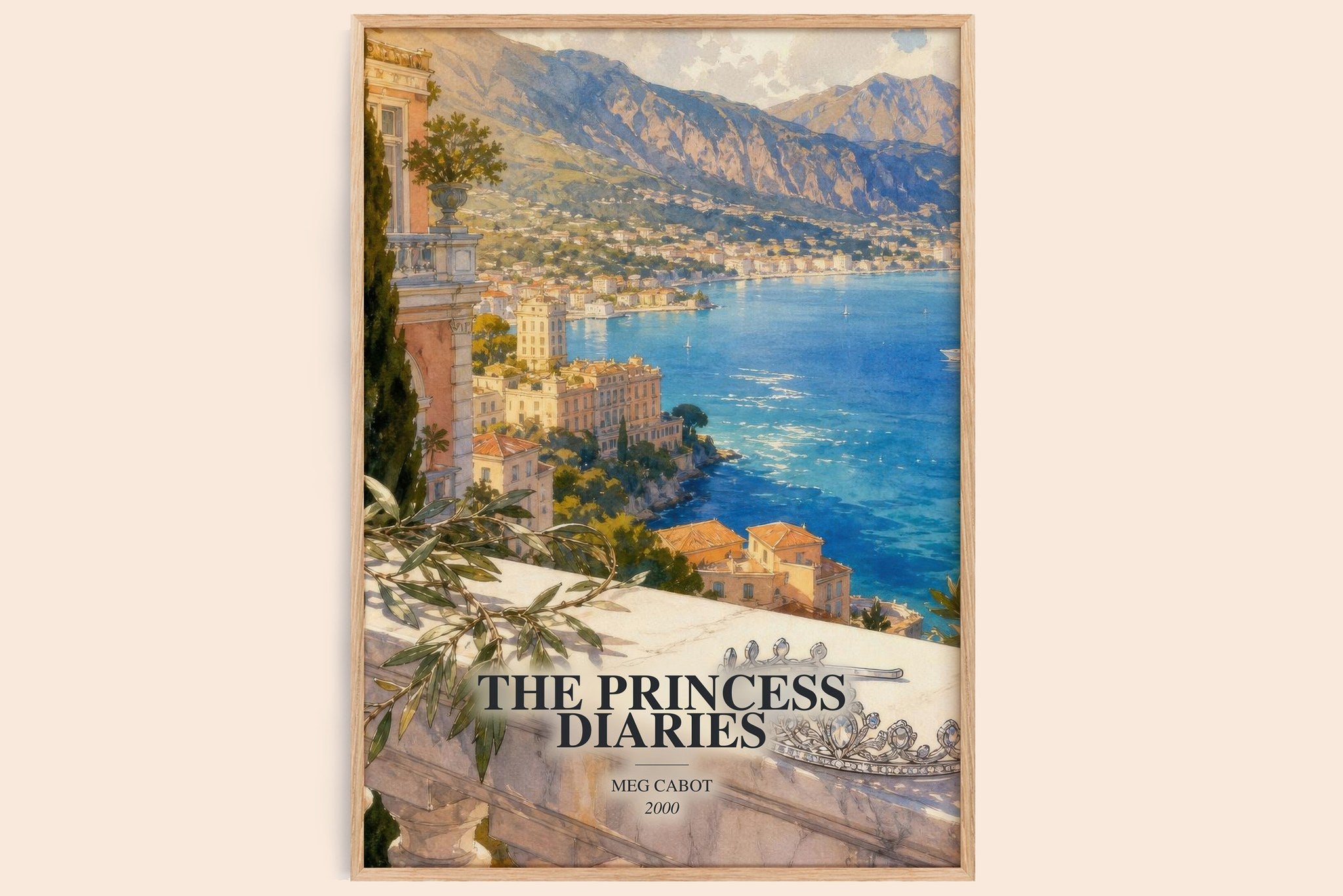 The Princess Diaries Book Watercolour Illustration by Meg Cabot