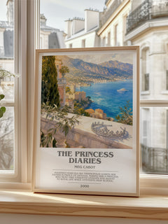The Princess Diaries bookish poster colour and style options – Meg Cabot book art