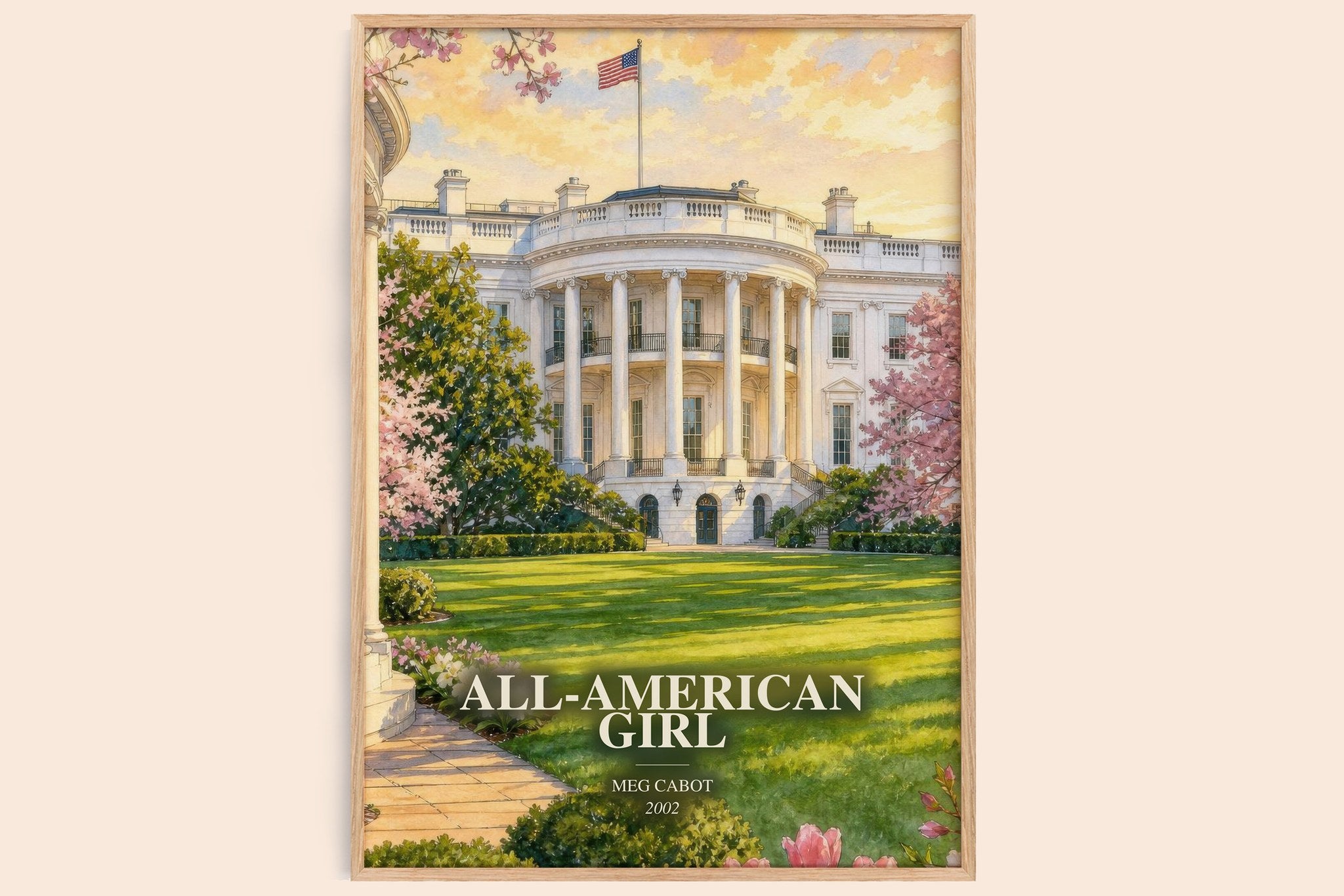 All-American Girl Book Watercolour Illustration by Meg Cabot