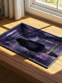 Abandon watercolour book poster framed on wall – young adult wall art
