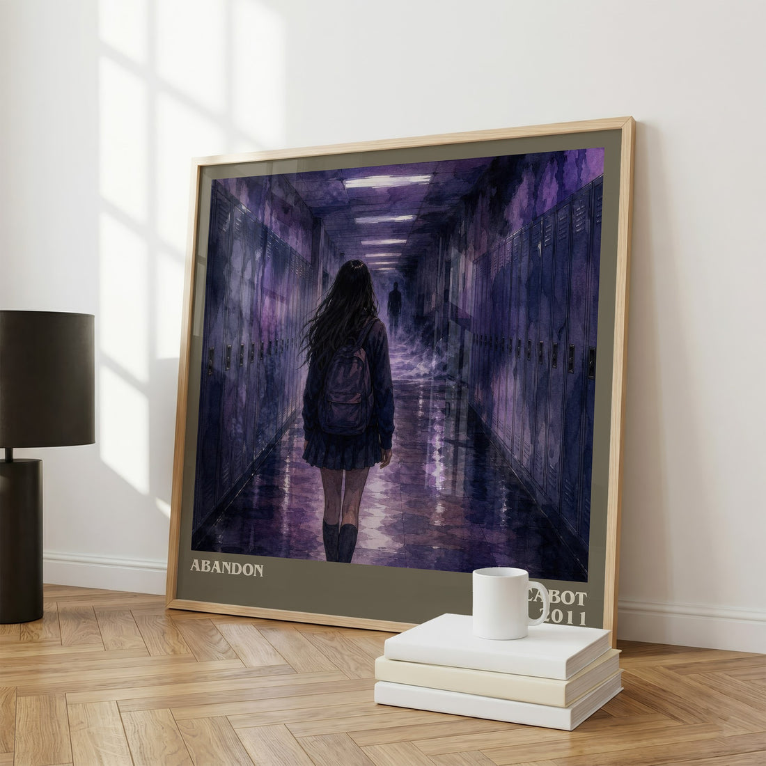 Abandon literary print framed by window – literary home decor