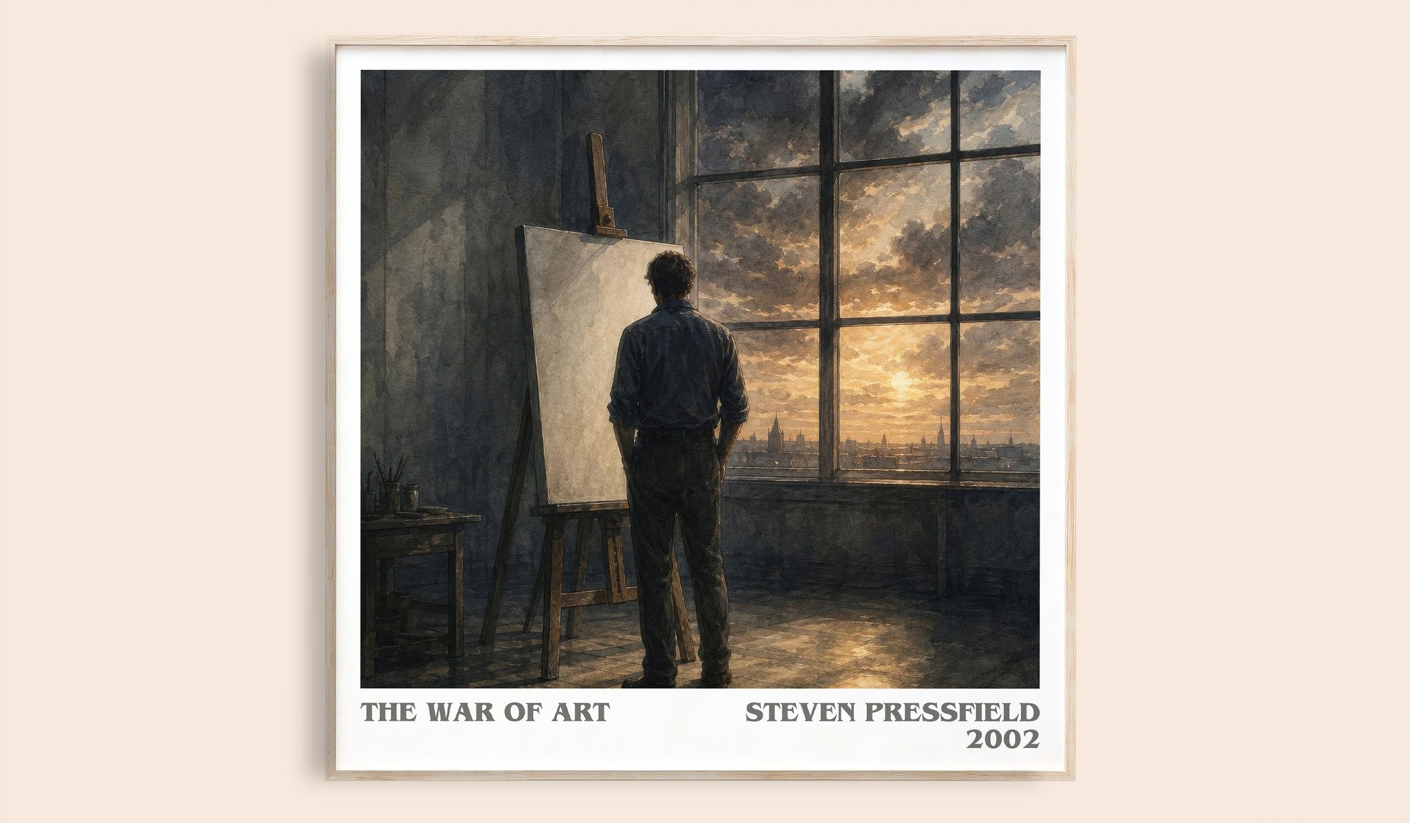 The War of Art Literary Art Print by Steven Pressfield