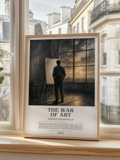 The War of Art bookish poster colour and style options – Steven Pressfield book art