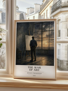 The War of Art book cover poster colour and style options – Steven Pressfield book art