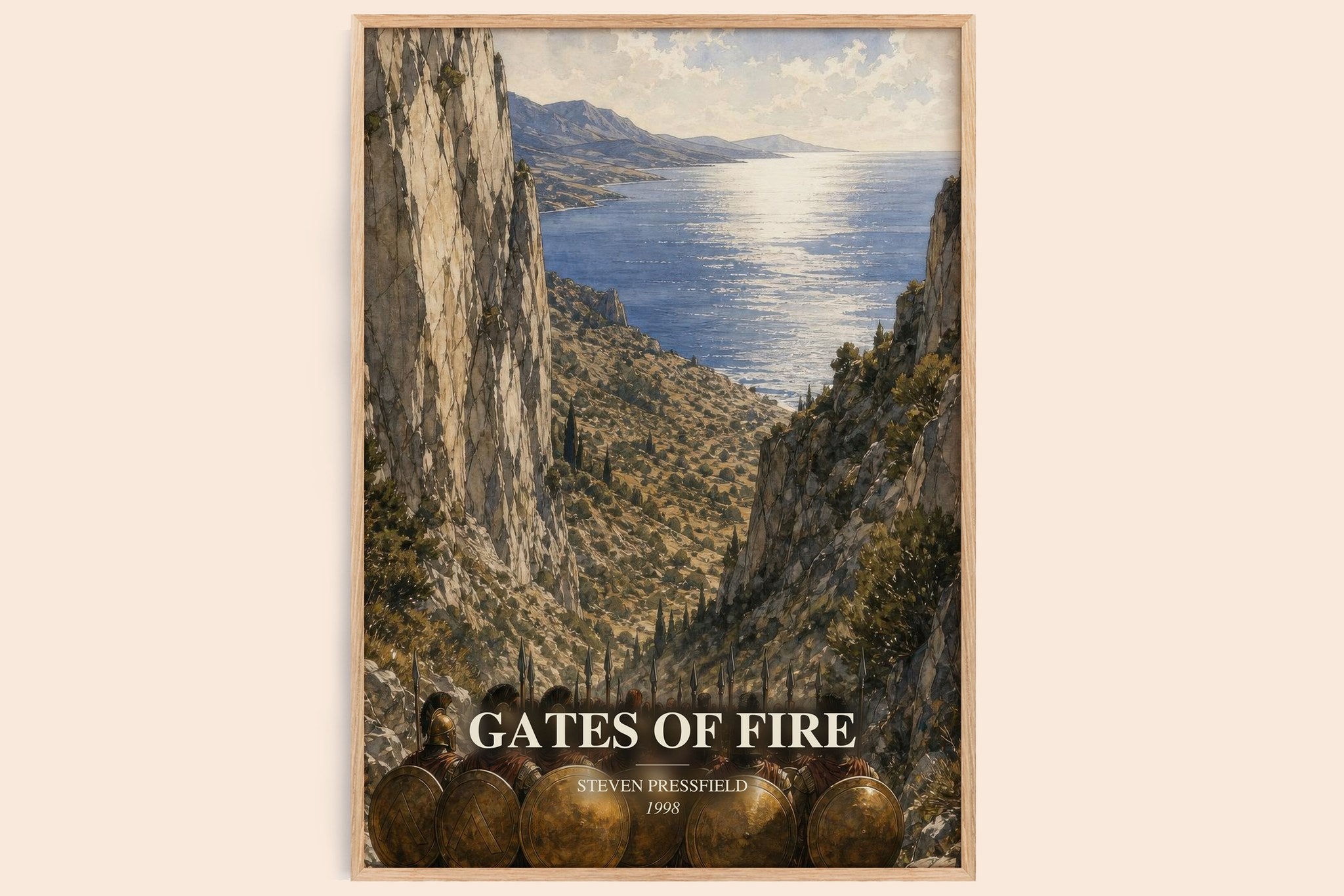 Gates of fire Book Watercolour Illustration by Steven Pressfield