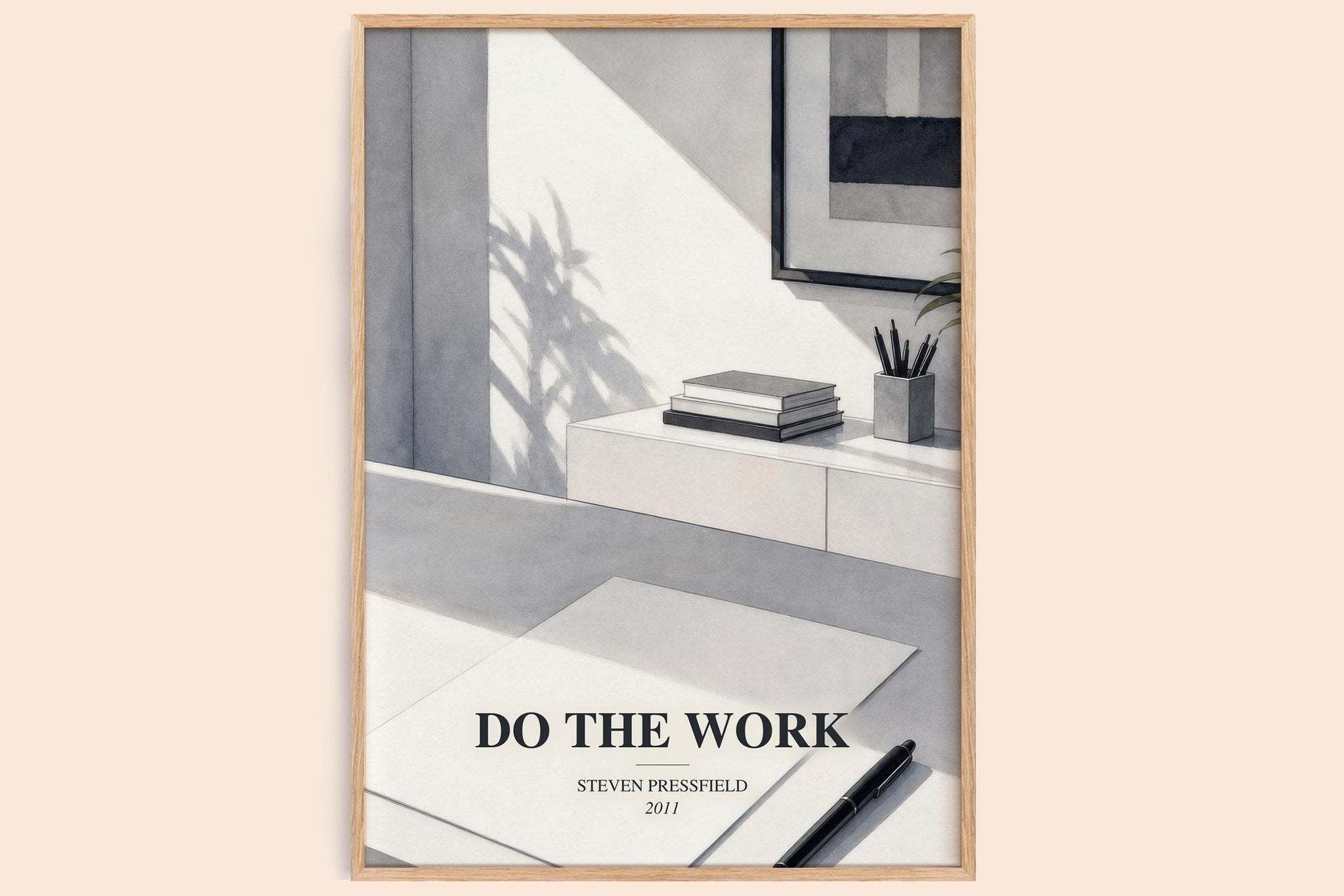 Do the Work Book Watercolour Illustration by Steven Pressfield