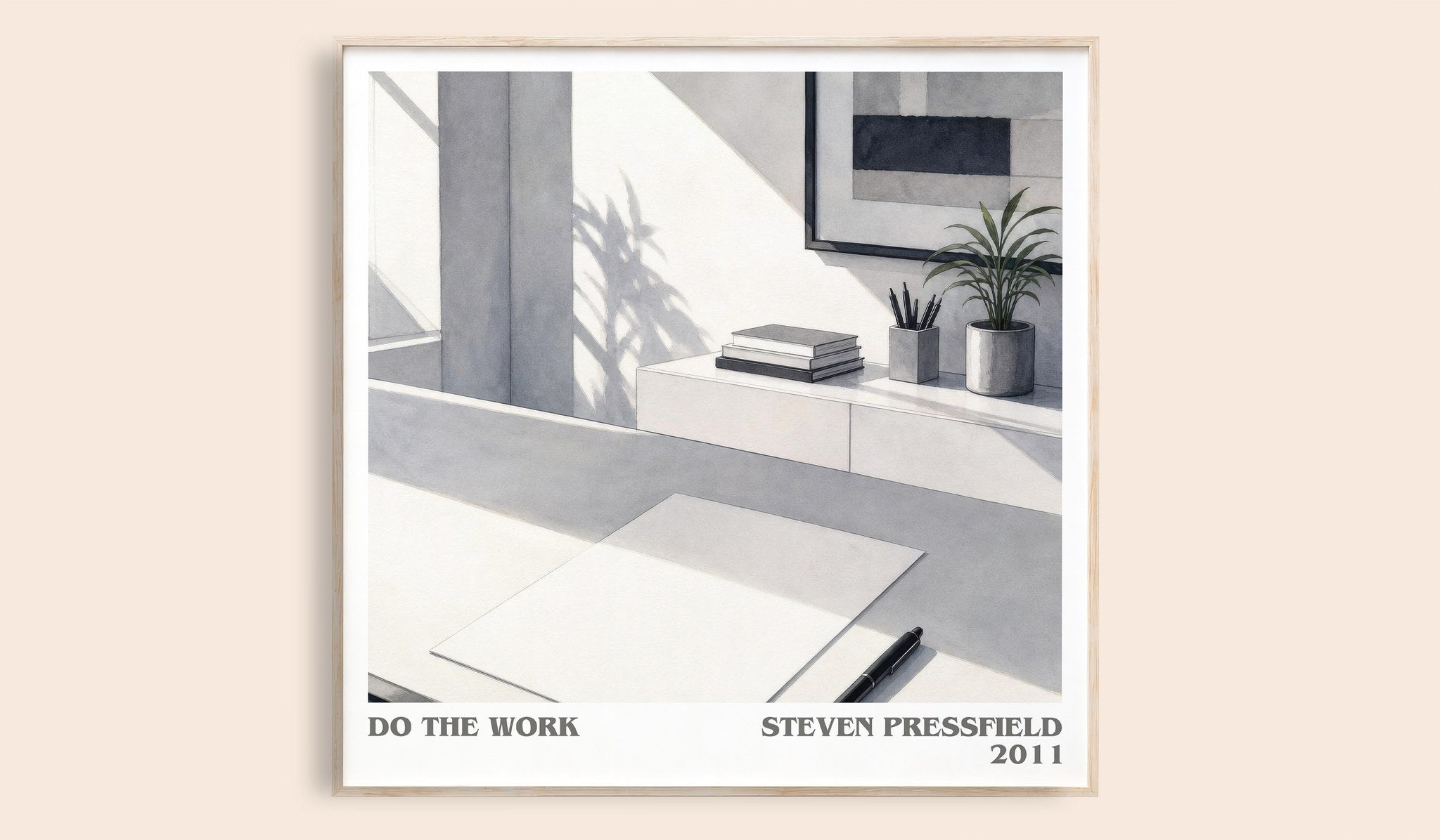 Do the Work Literary Art Print by Steven Pressfield