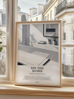 Do the Work bookish poster colour and style options – Steven Pressfield book art