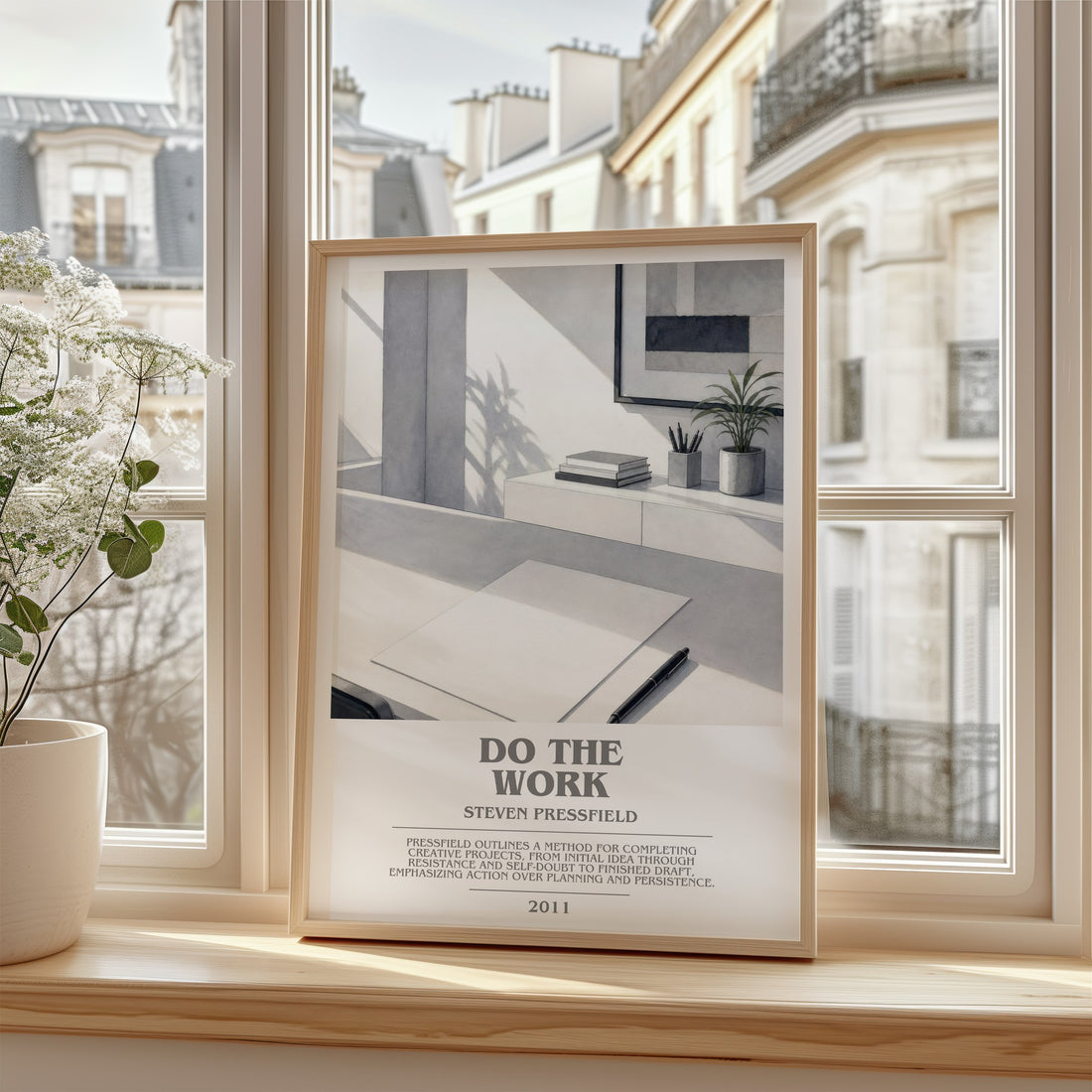 Do the Work bookish poster colour and style options – Steven Pressfield book art