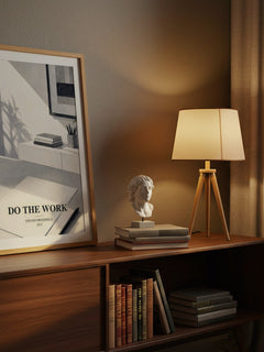 Do the Work watercolour print on bookshelf – Steven Pressfield fan gift