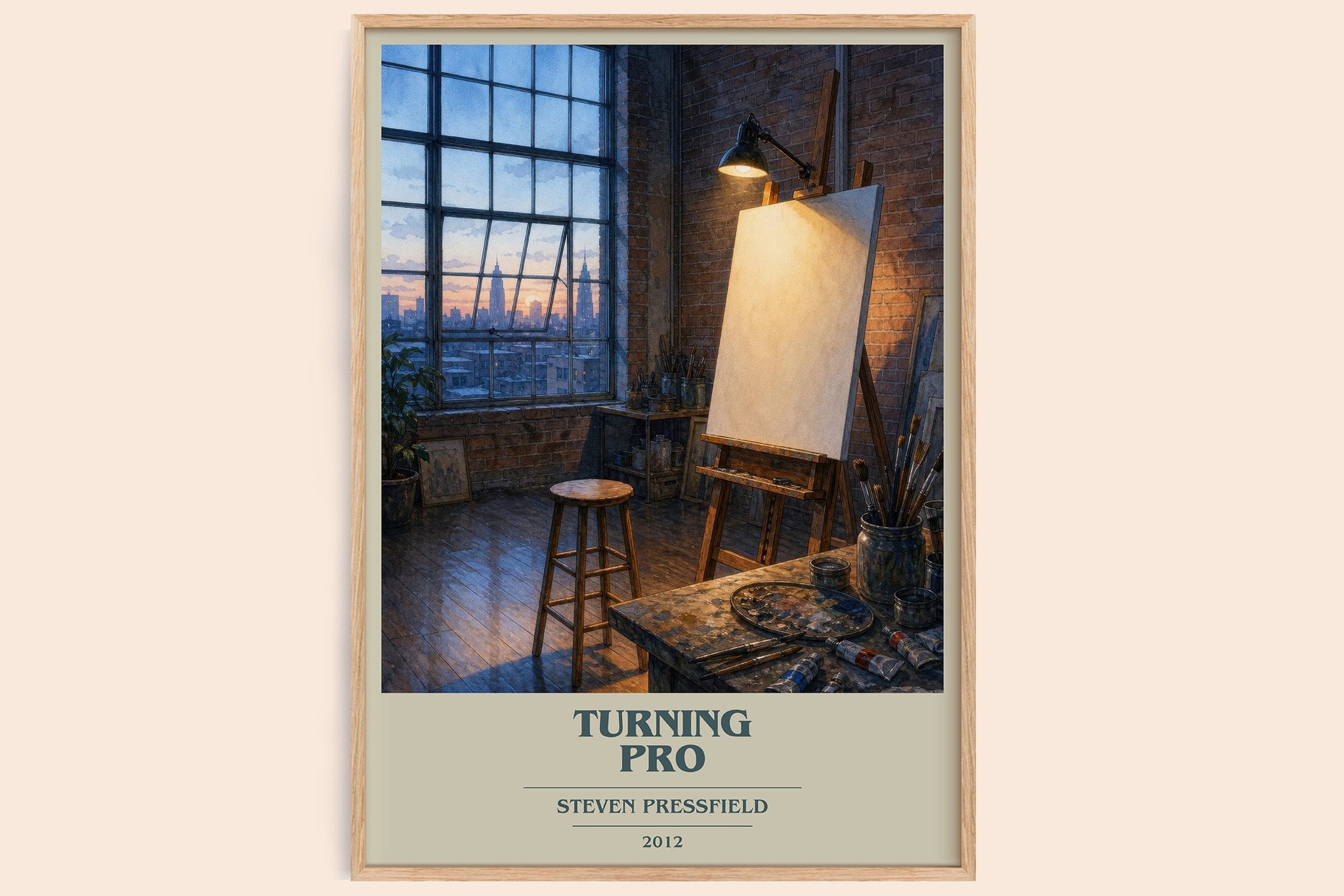 Turning pro Book Cover Poster by Steven Pressfield