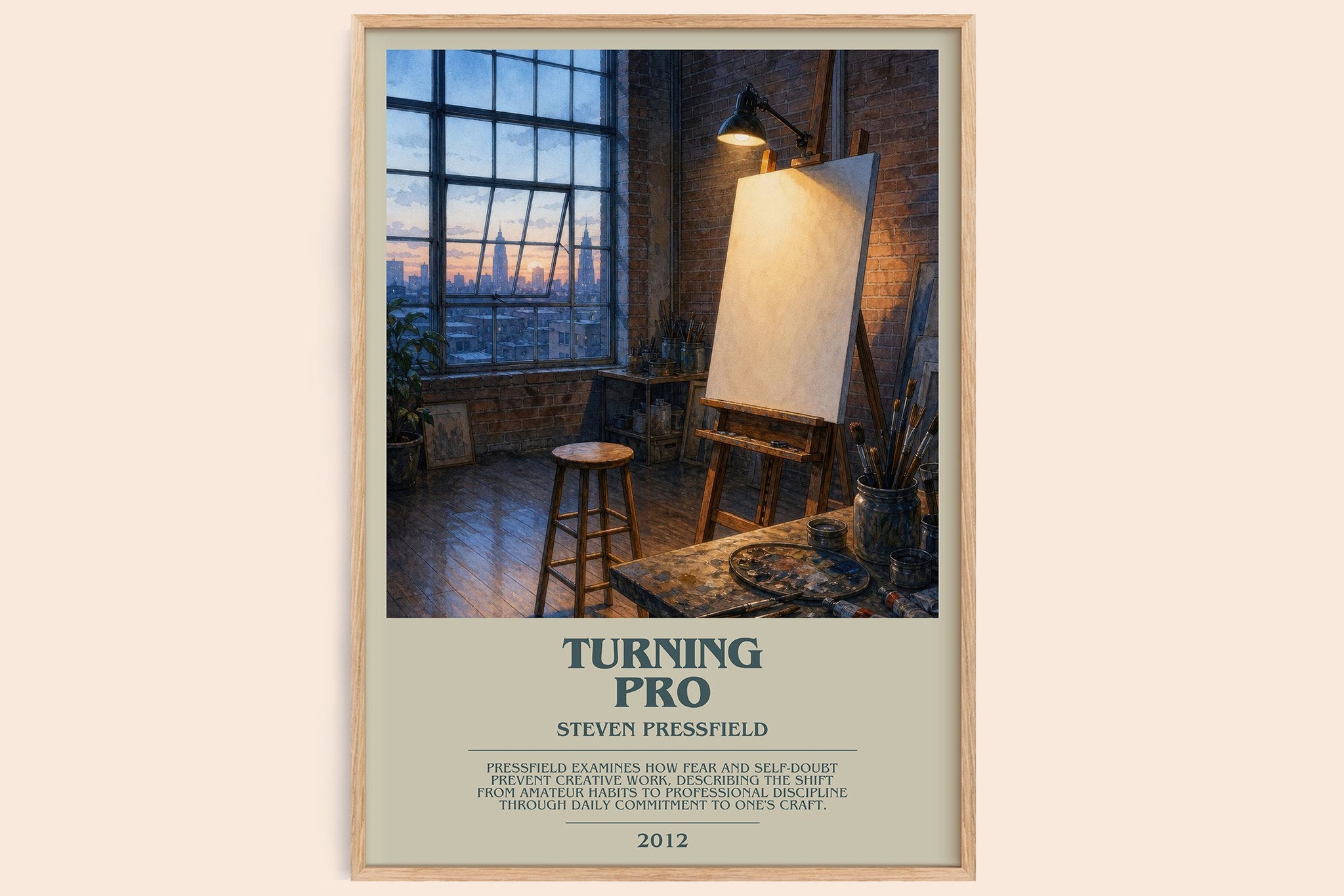 Turning pro Bookish Wall Art by Steven Pressfield