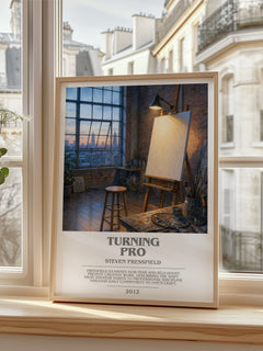 Turning pro bookish poster colour and style options – Steven Pressfield book art