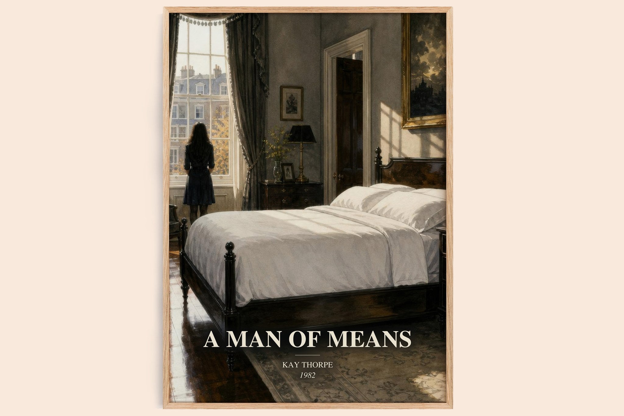 A Man of Means Book Watercolour Illustration by Kay Thorpe