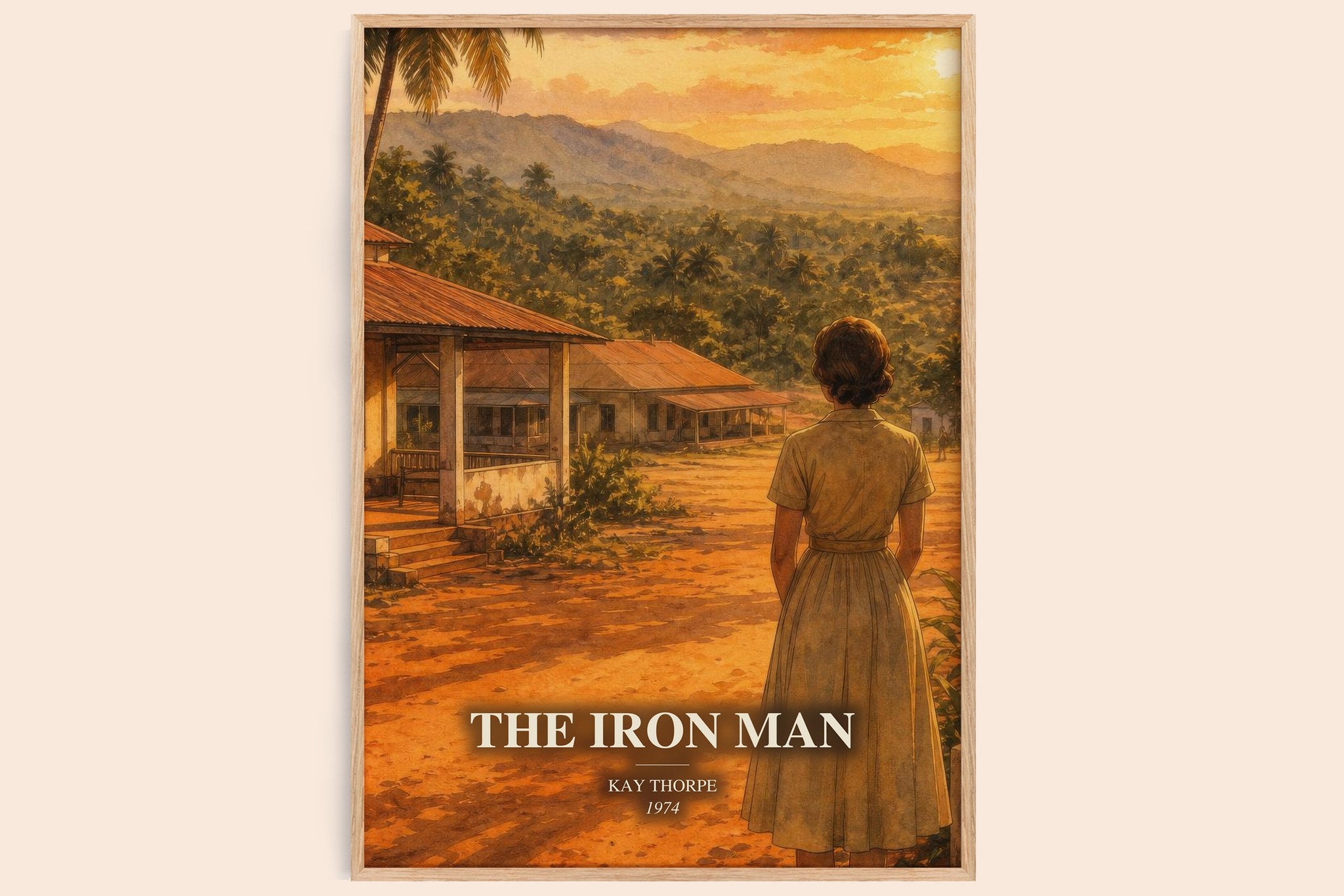 The Iron Man Book Watercolour Illustration by Kay Thorpe