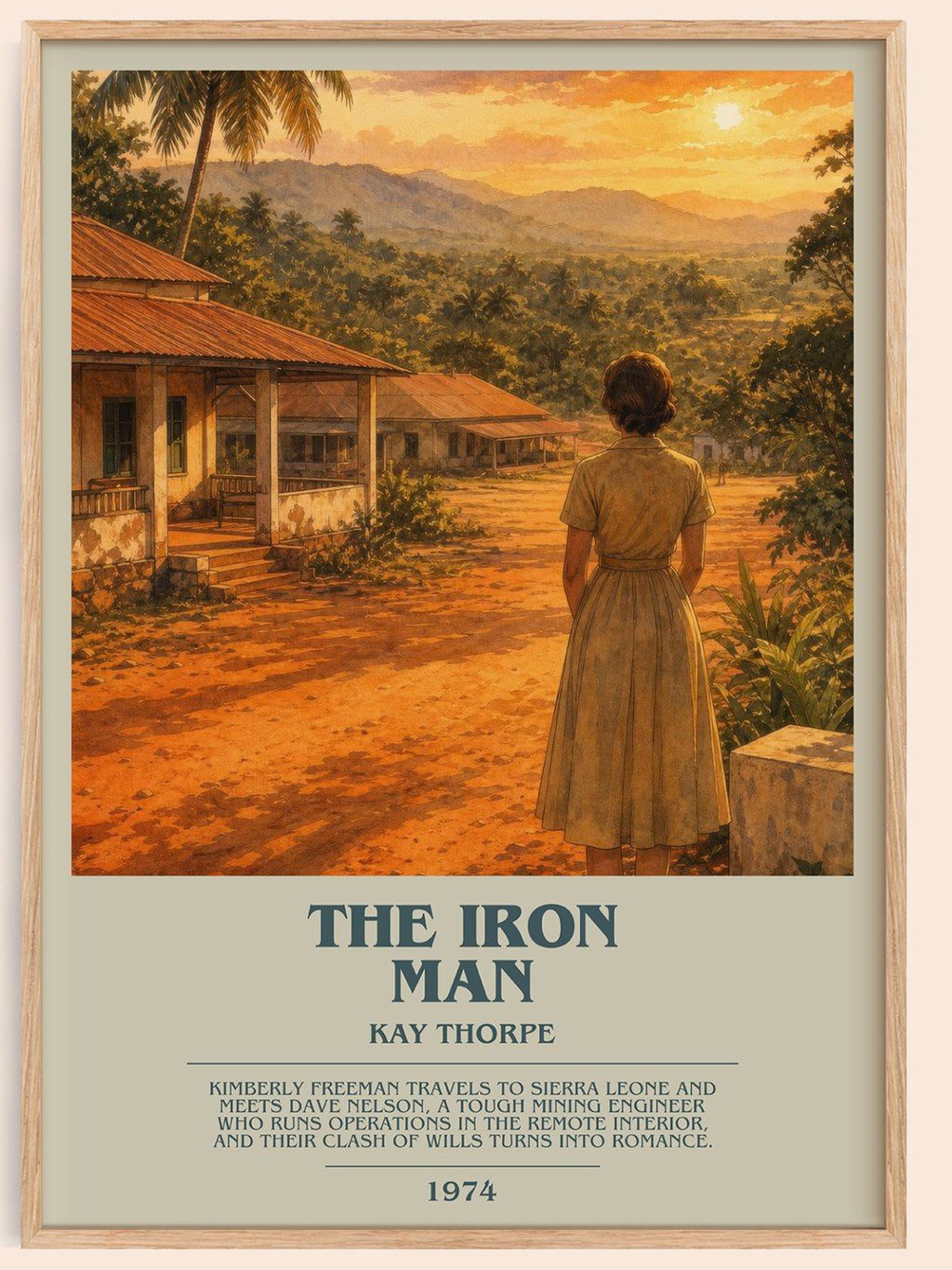 The Iron Man bookish book poster by Kay Thorpe – framed literary art print