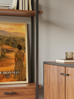 The Iron Man book watercolour illustration paper finish options – matte satin gloss