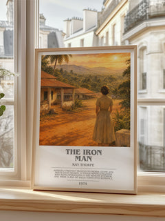 The Iron Man bookish poster colour and style options – Kay Thorpe book art
