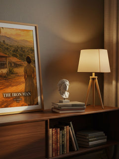 The Iron Man watercolour print on bookshelf – Kay Thorpe fan gift