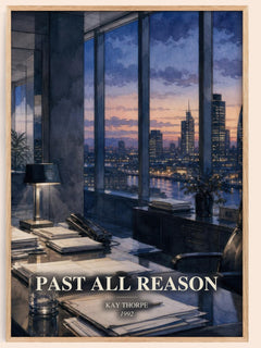 Past All Reason watercolour book poster by Kay Thorpe – framed literary art print