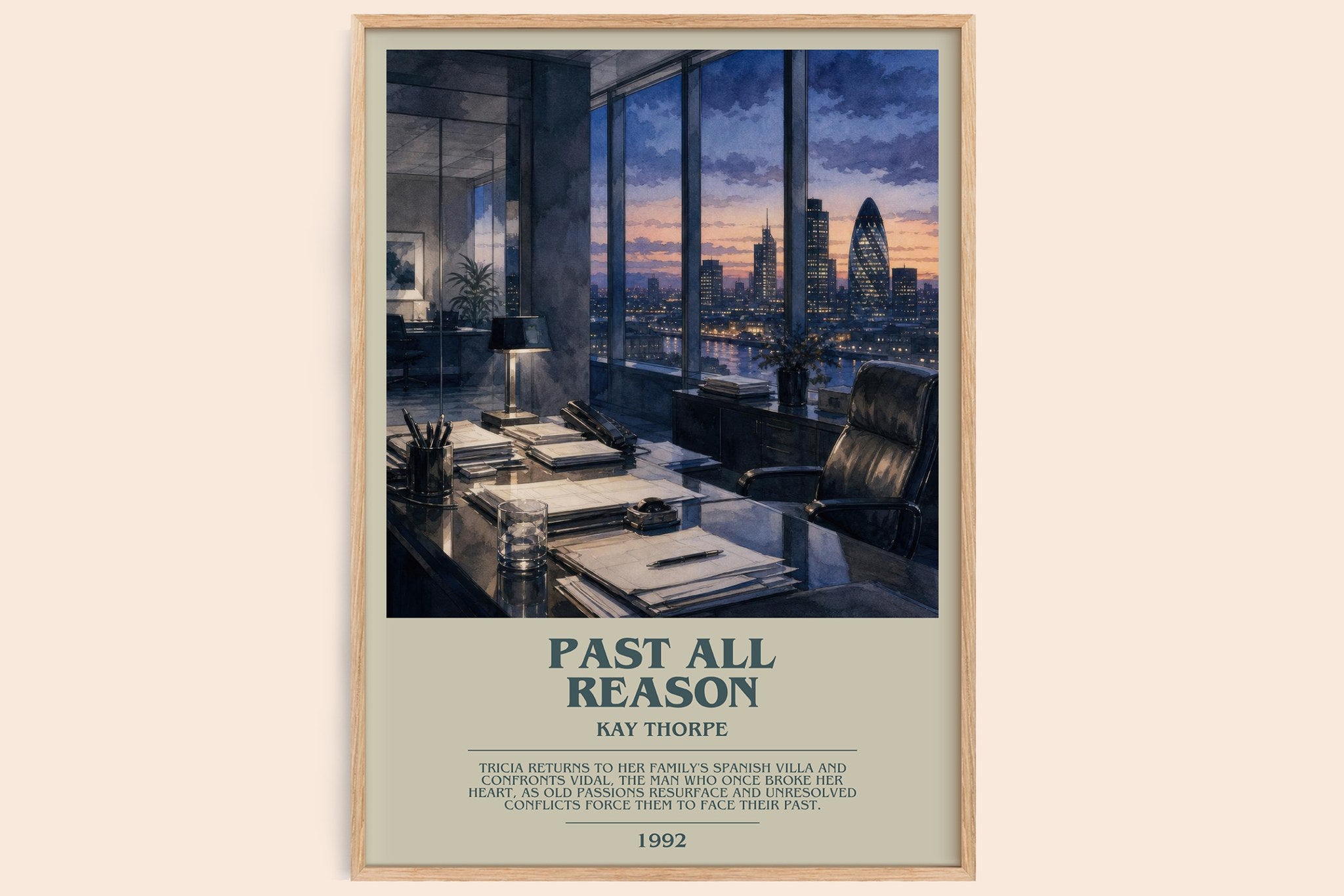 Past All Reason Bookish Wall Art by Kay Thorpe
