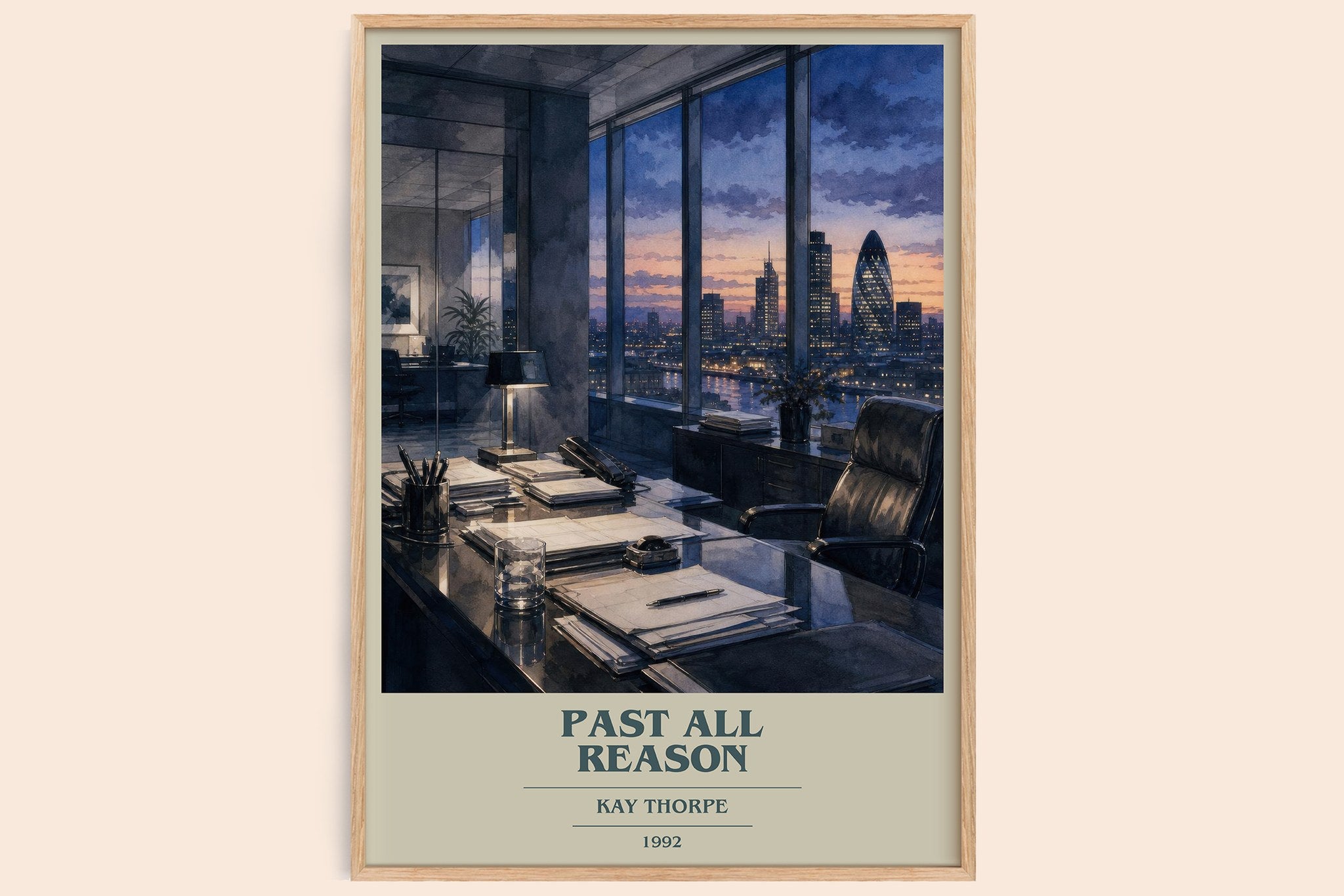 Past All Reason Book Cover Poster by Kay Thorpe