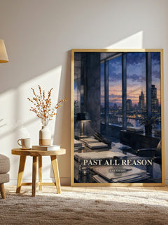 Past All Reason watercolour print in frame leaning in hallway – romance wall art