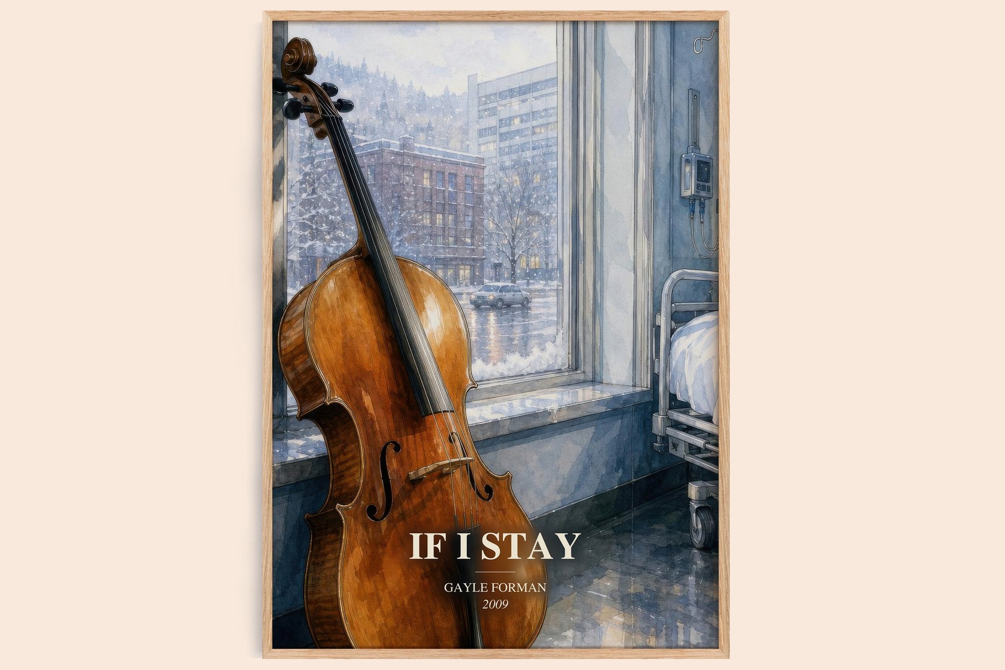 If I Stay Book Watercolour Illustration by Gayle Forman