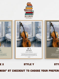 If I Stay bookish print in frame leaning in hallway – young adult wall art