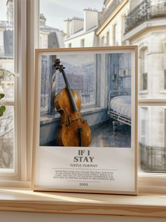 If I Stay bookish poster colour and style options – Gayle Forman book art
