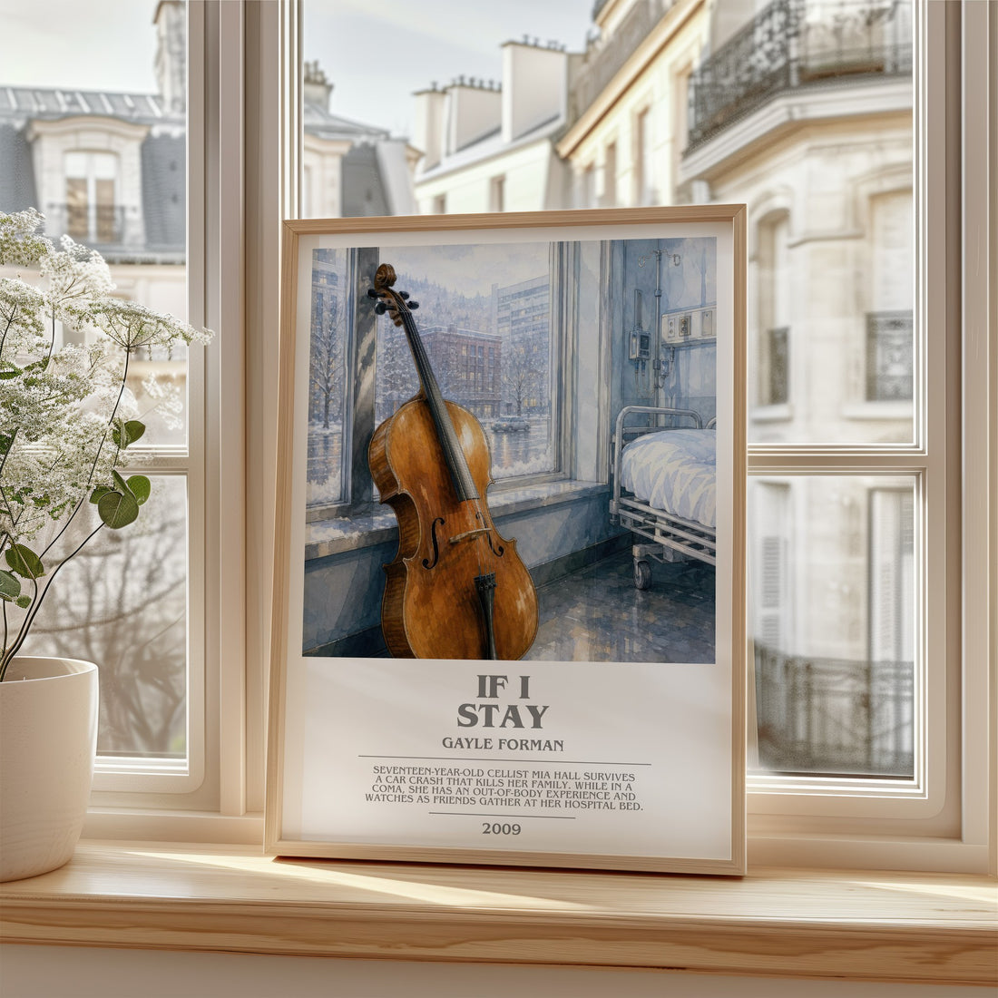 If I Stay bookish poster colour and style options – Gayle Forman book art