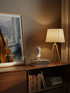 If I Stay watercolour print on bookshelf – Gayle Forman fan gift