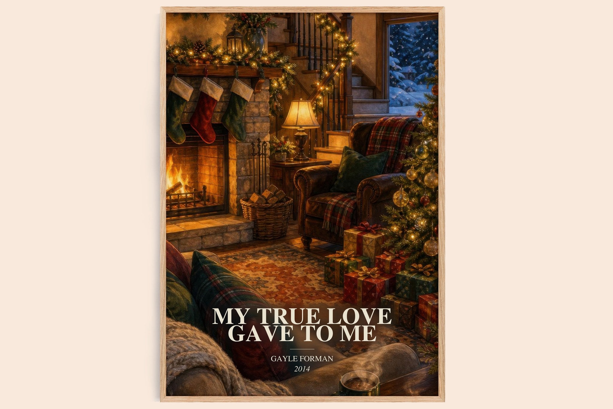 My True Love Gave to Me Book Watercolour Illustration by Gayle Forman
