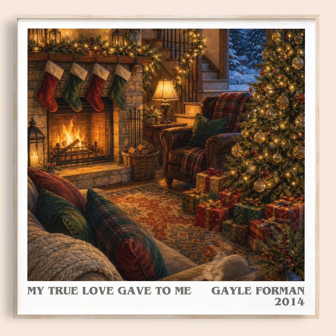 My True Love Gave to Me literary book poster by Gayle Forman – framed literary art print