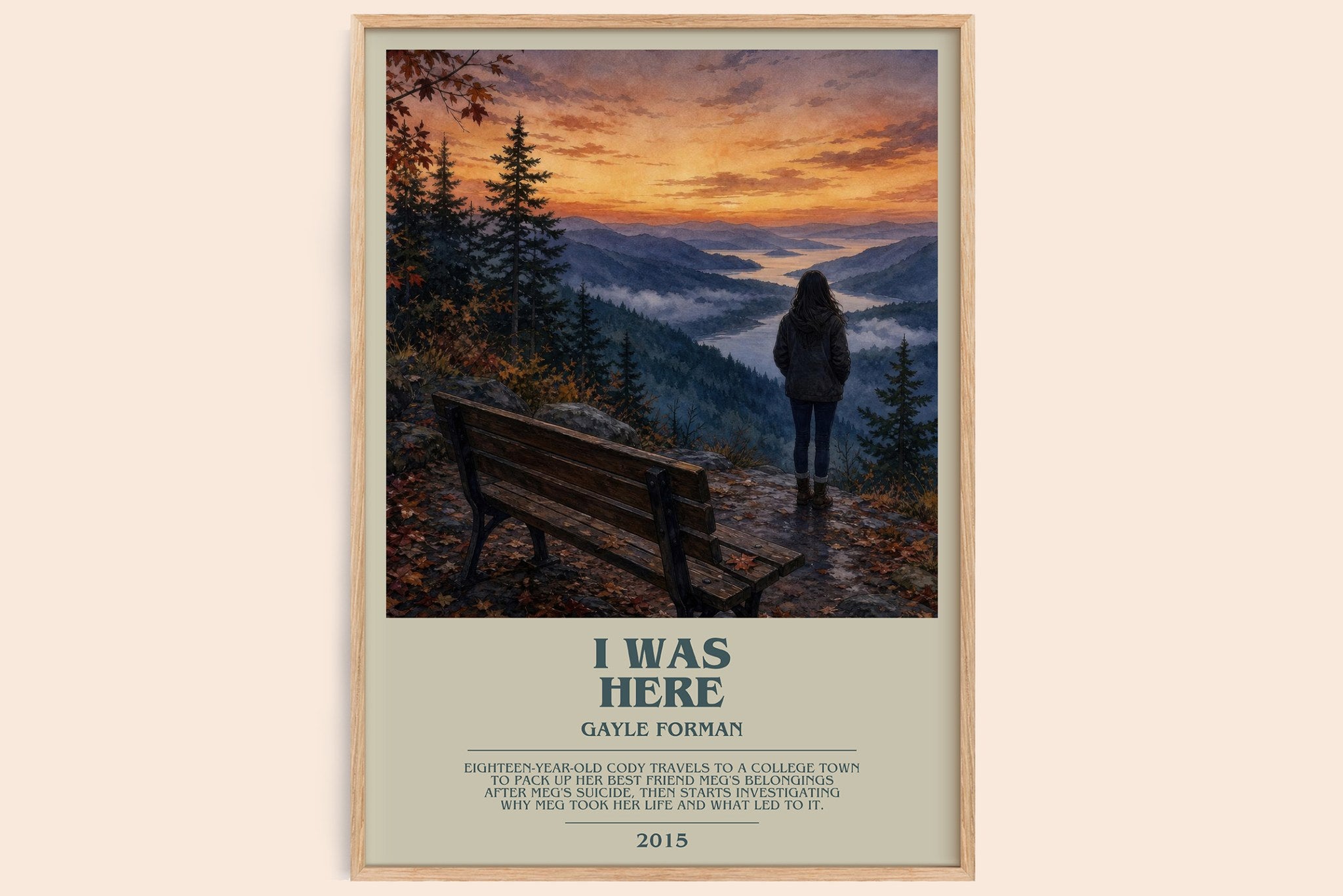I Was Here Bookish Wall Art by Gayle Forman