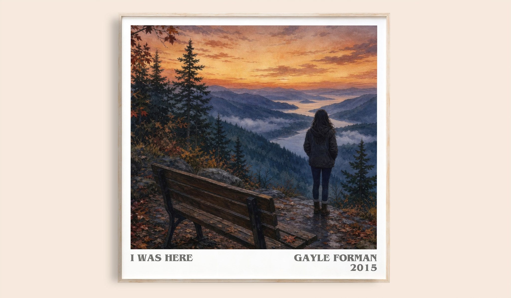 I Was Here Literary Art Print by Gayle Forman