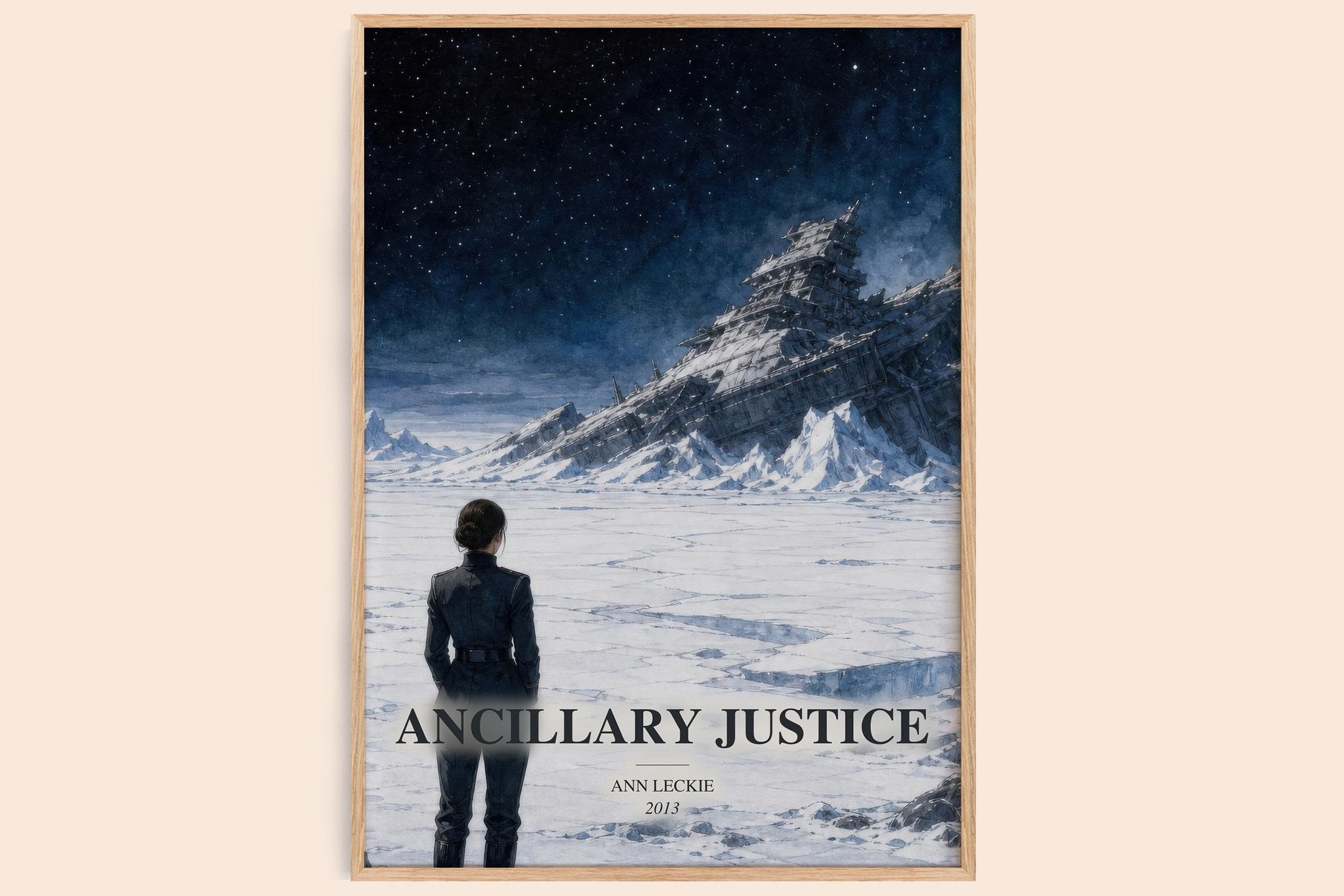 Ancillary Justice Book Watercolour Illustration by Ann Leckie